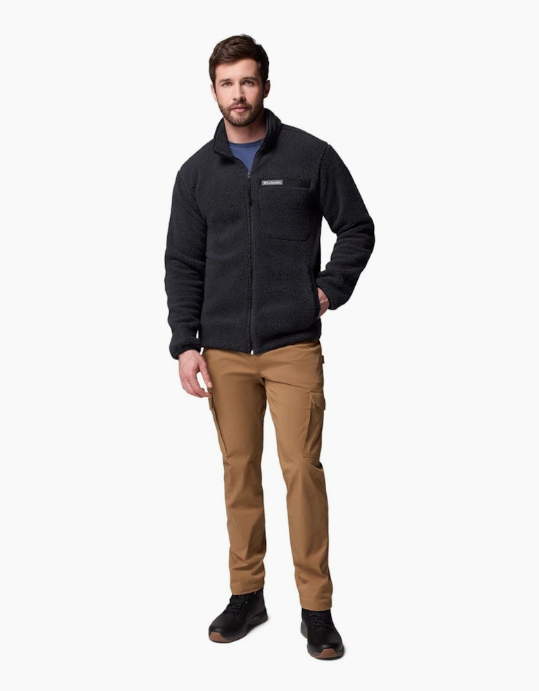 Rugged Ridge High Pile Full Zip Men's Black Fleece Jacket
