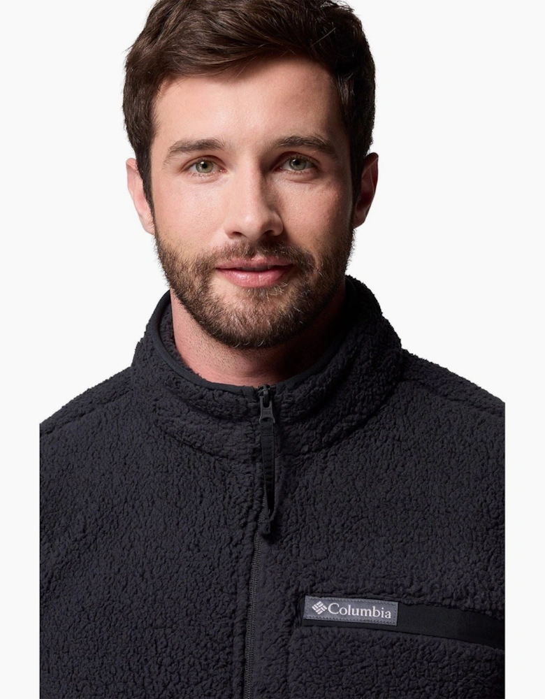 Rugged Ridge High Pile Full Zip Men's Black Fleece Jacket