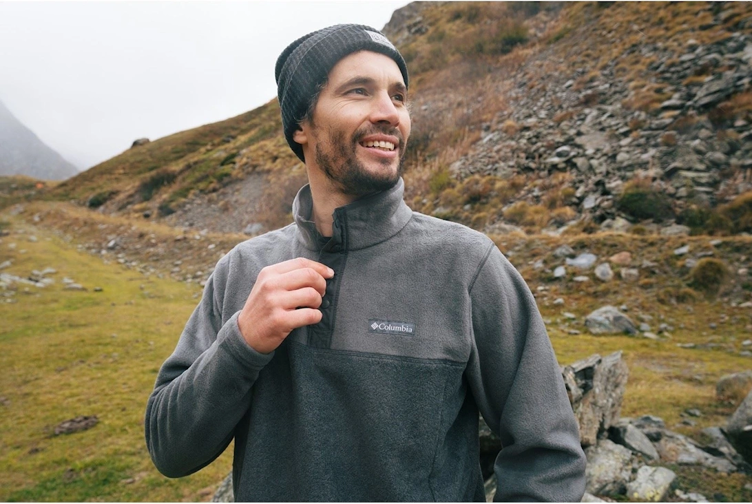 Steens Mountain Half Snap II Men's Grey Fleece Jacket