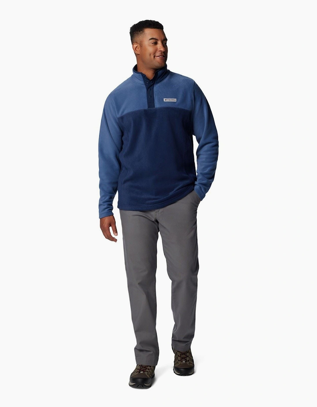 Steens Mountain Half Snap II Men's Blue Fleece Jacket