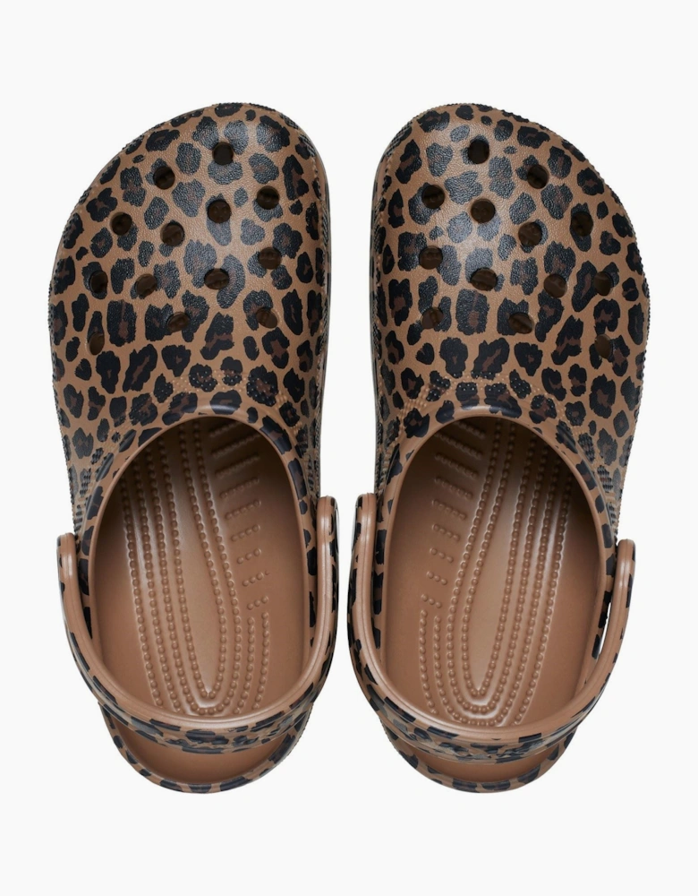 Classic Animal EVA Women's Sepia/Leopard Clogs