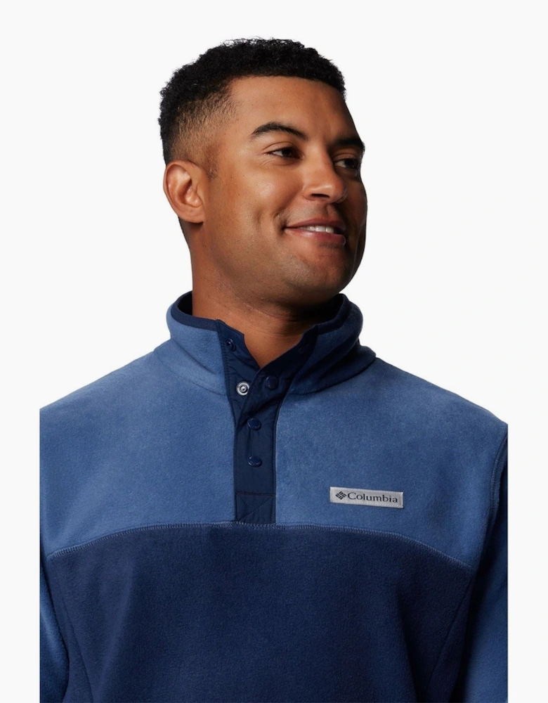 Steens Mountain Half Snap II Men's Blue Fleece Jacket