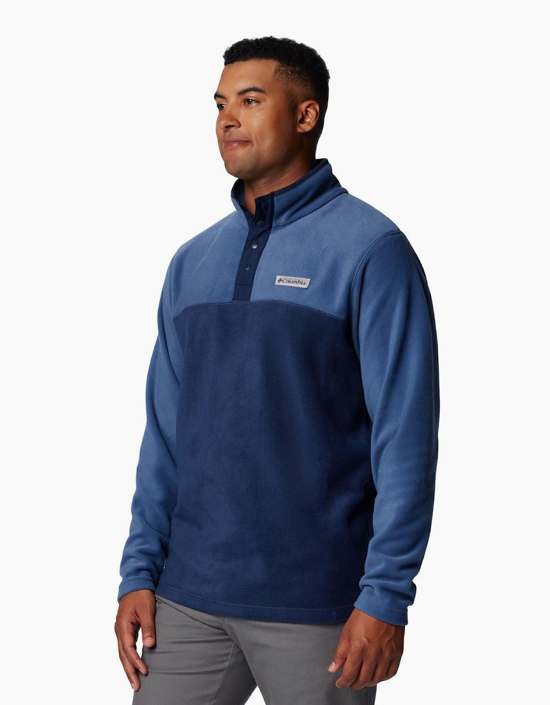 Steens Mountain Half Snap II Men's Blue Fleece Jacket