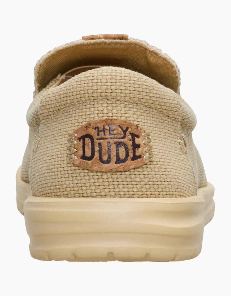 HEYDUDE Mikka Braided Textile Men's Olive Grey/Boulder Tan Loafers