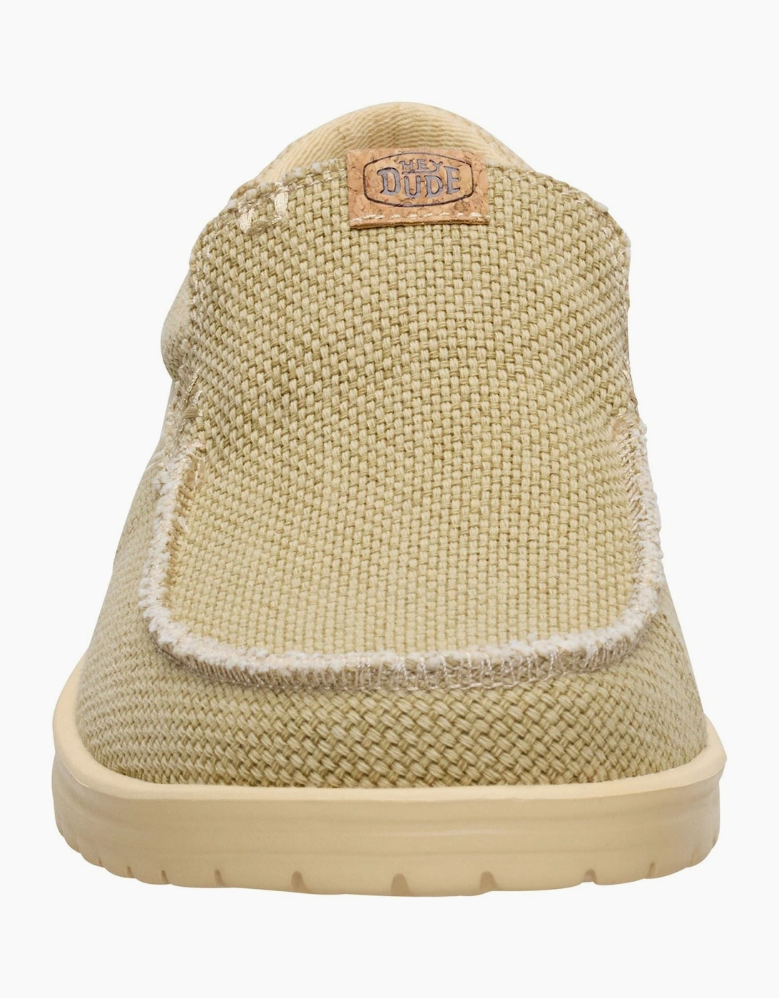 HEYDUDE Mikka Braided Textile Men's Olive Grey/Boulder Tan Loafers