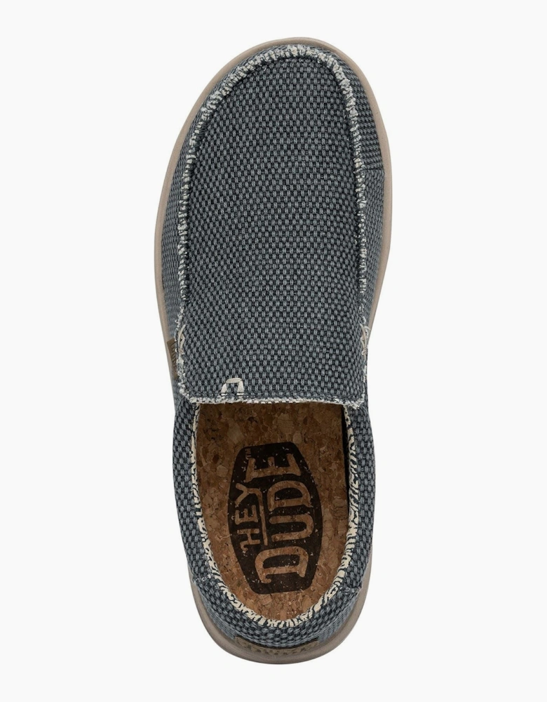 HEYDUDE Mikka Braided Textile Men's Deep Blue Loafers