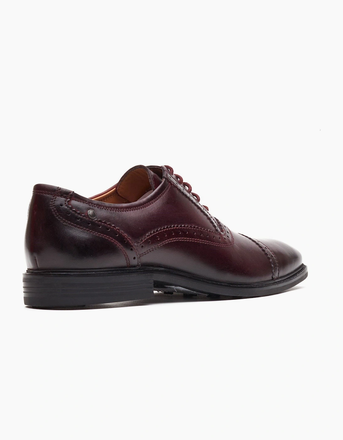 London Ascot Oxford Leather Men's Bordo Oxford Shoes