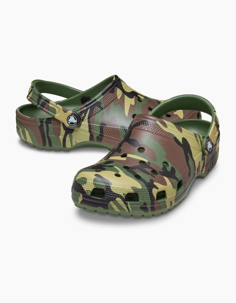 Classic Camouflage EVA Men's Army Green Clogs