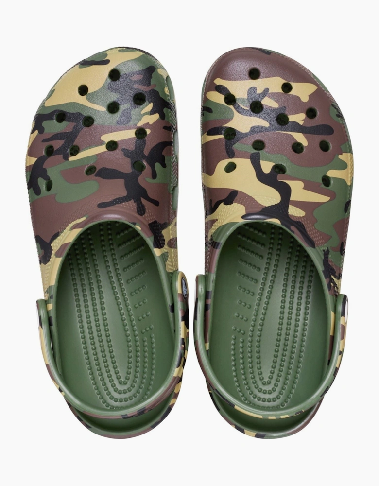 Classic Camouflage EVA Men's Army Green Clogs