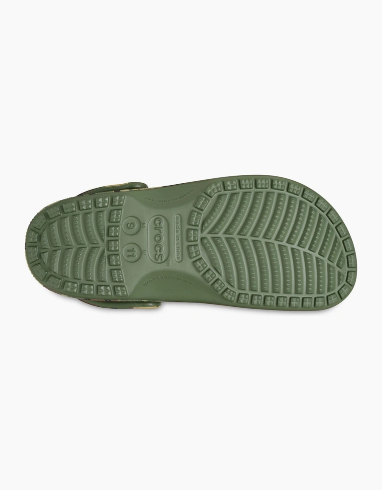 Classic Camouflage EVA Men's Army Green Clogs