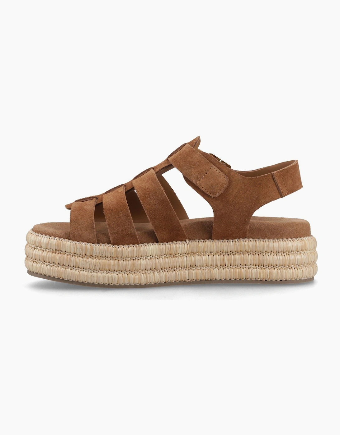 Rosetta Gladiator Leather Women's Tan Sandals