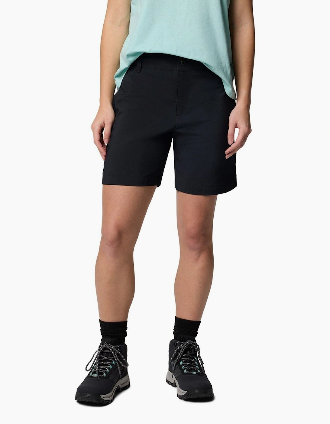 Women's Columbia Silver Ridge Utility Polyester Women's Black Hiking Shorts - Size, 10