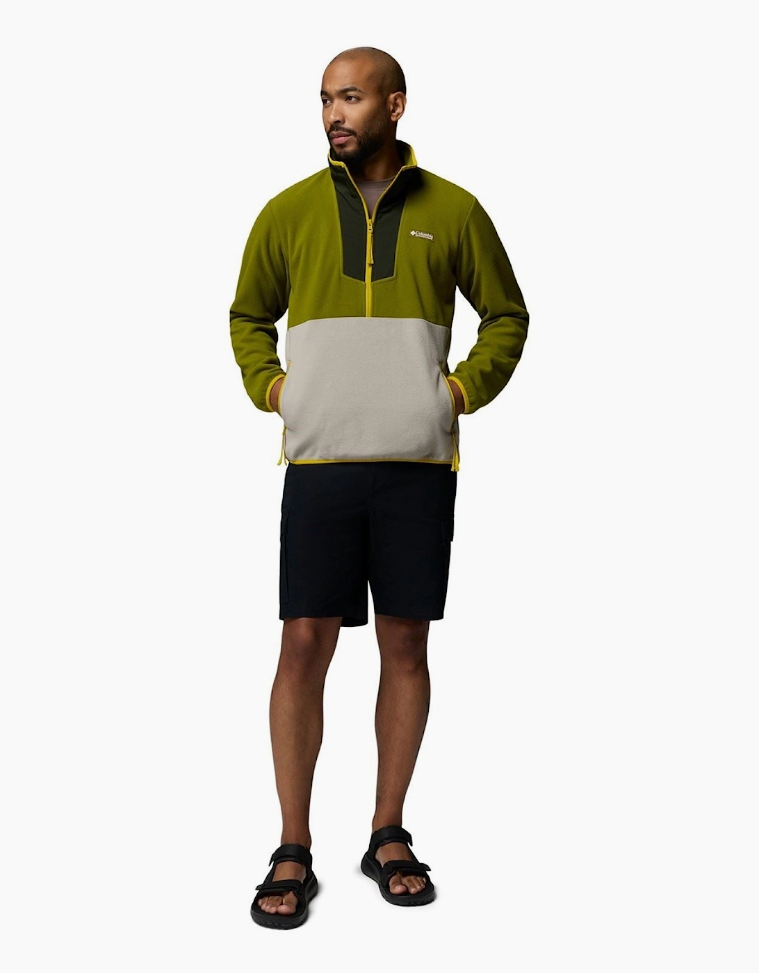 Sequoia Grove Half Zip Men's Green Fleece Jacket