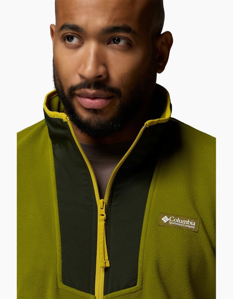 Sequoia Grove Half Zip Men's Green Fleece Jacket