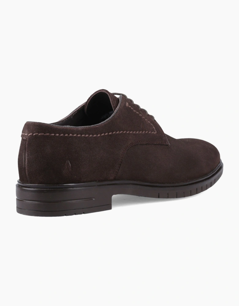 Sterling Suede Shoe Leather Men's Chocolate Lace-Up Shoes