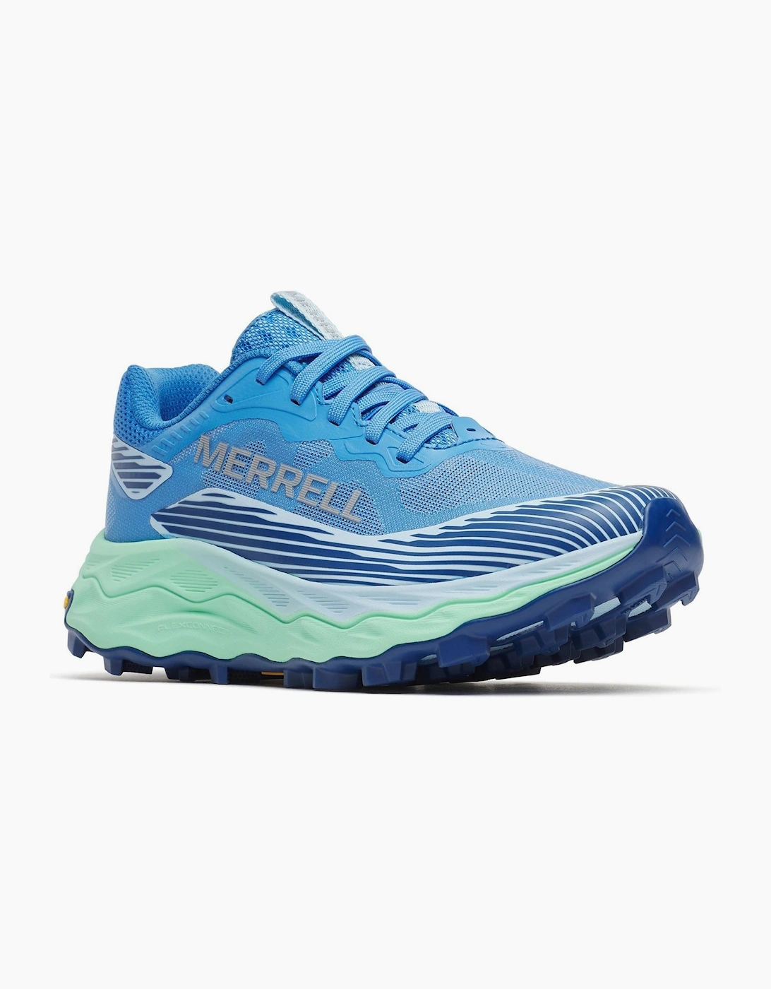 Merrell Women's Blue Agility Peak 6 Runner Polyurethane Admiral Trail Running Shoes - Size: 5