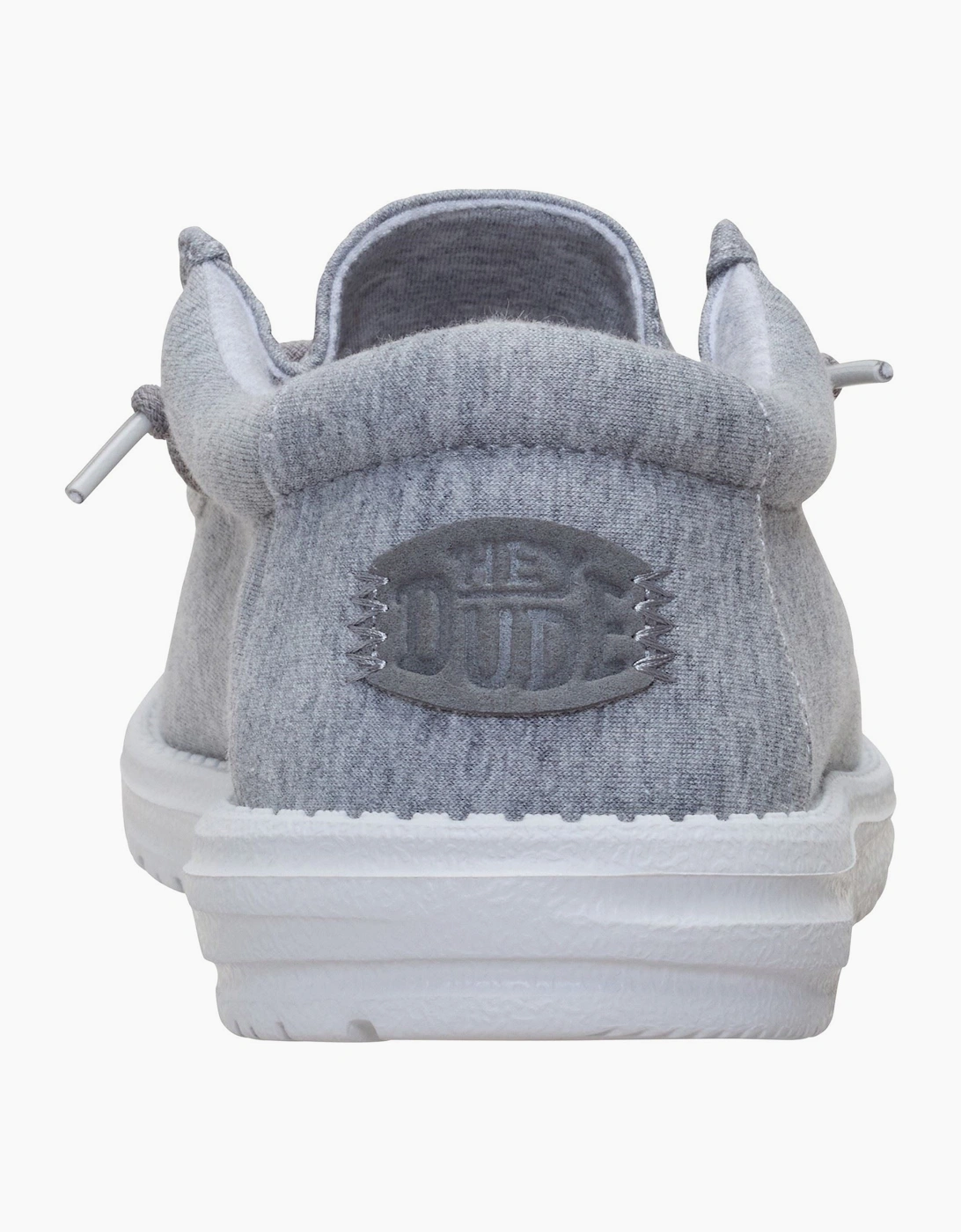 HEYDUDE Wally Stretch Jersey Textile Men's Grey Loafers