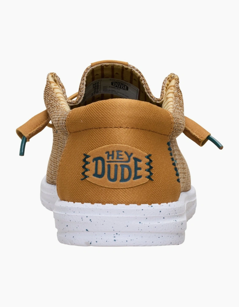 HEYDUDE Wally Stretch Sox Polyester Men's Bone Brown/Multi Loafers