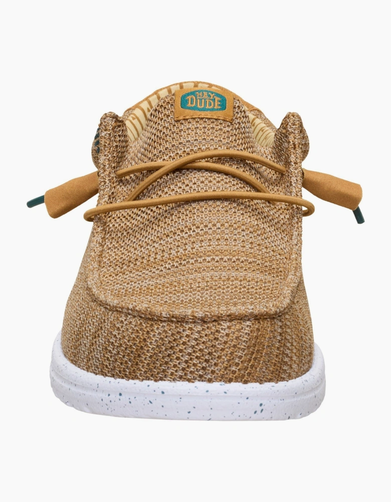 HEYDUDE Wally Stretch Sox Polyester Men's Bone Brown/Multi Loafers