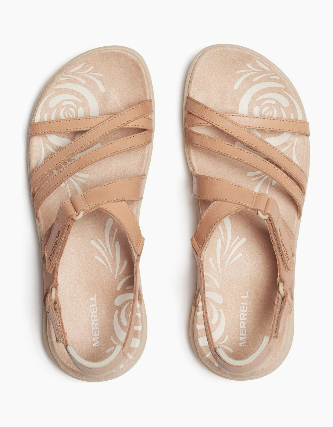 Harbor Backstrap Leather Women's Tan Rose Sandals