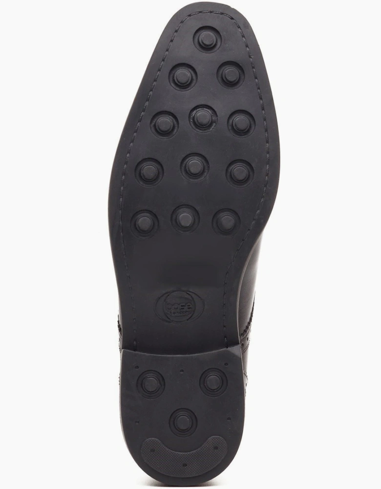 London Eton Lace Up Leather Men's Black Lace-Up Shoes