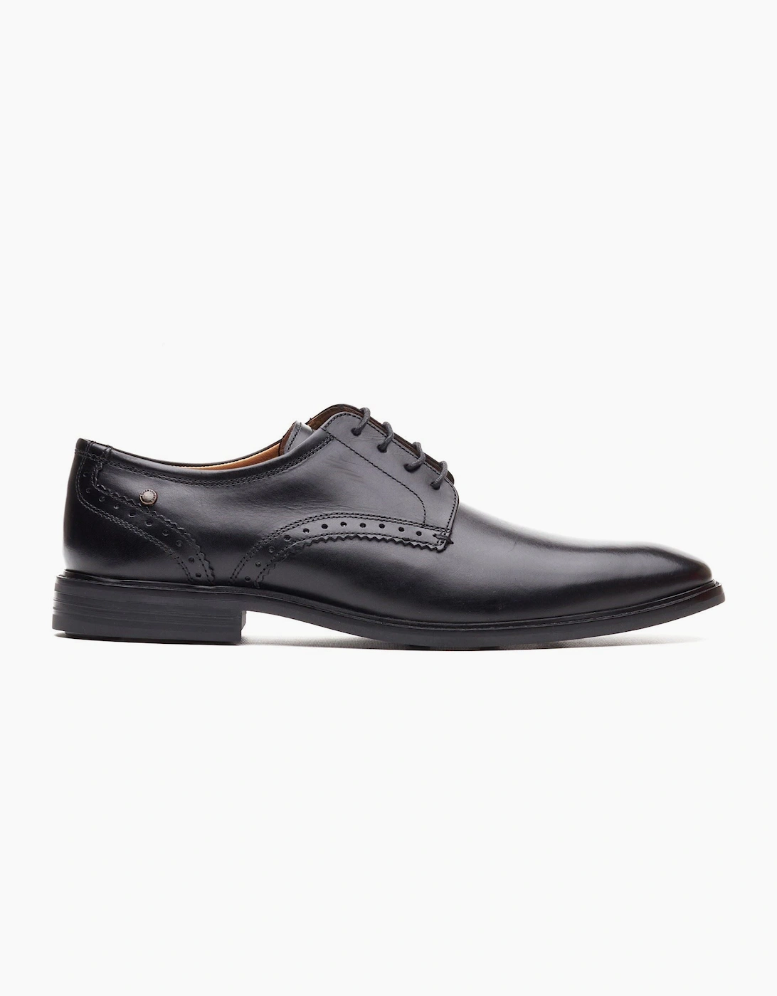 London Eton Lace Up Leather Men's Black Lace-Up Shoes