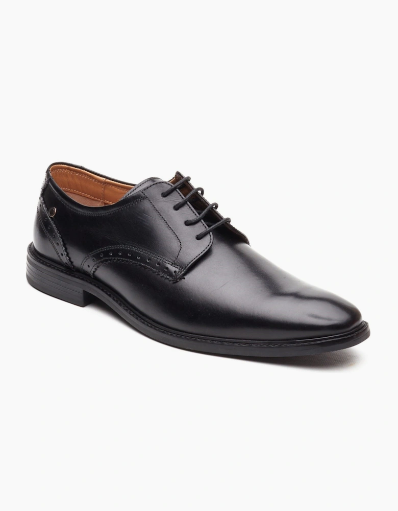 London Eton Lace Up Leather Men's Black Lace-Up Shoes