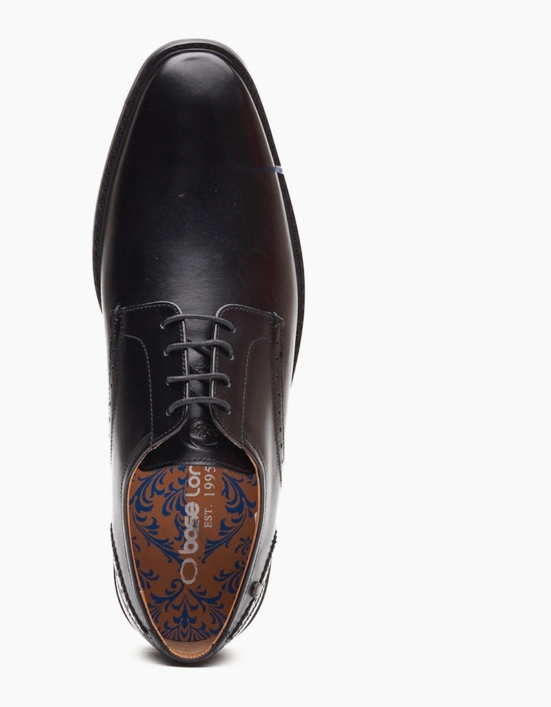 London Eton Lace Up Leather Men's Black Lace-Up Shoes