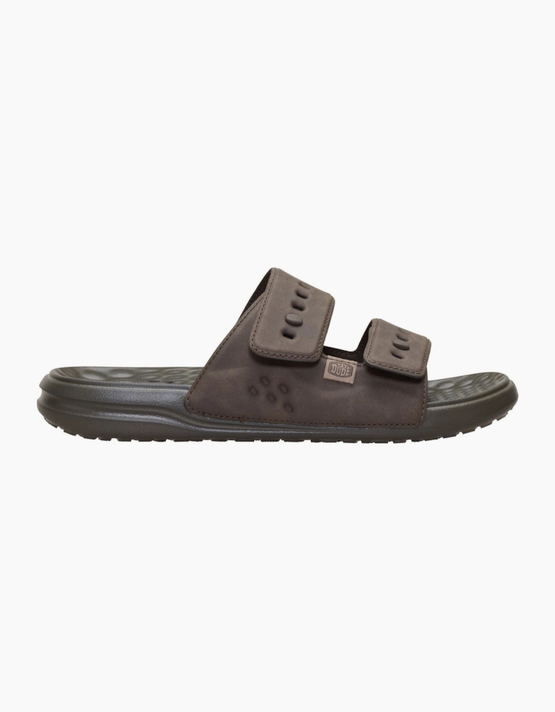 HEYDUDE Wave 2 Strap Polyurethane Men's Major Brown Sandals