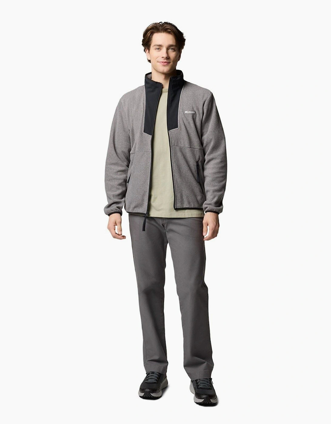 Sequoia Grove Full Zip Men's Grey Fleece Jacket