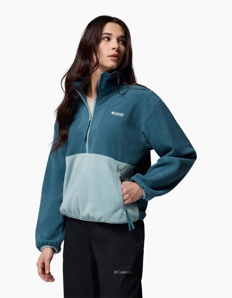 Sequoia Grove 1/2 Zip Women's Blue Fleece Jackets