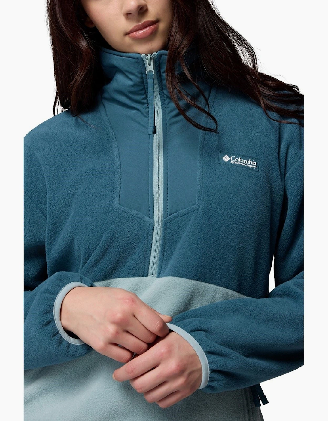 Sequoia Grove 1/2 Zip Women's Blue Fleece Jackets