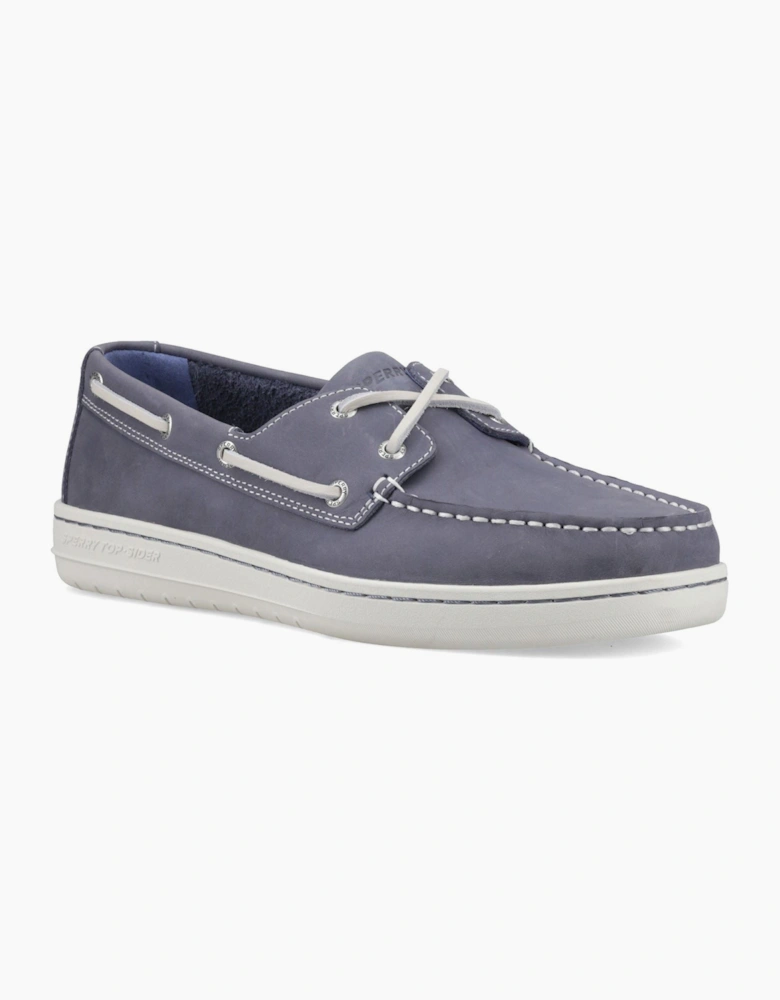 Sperry Strake 2-Eye Boat Leather Men's Navy Boat Shoes