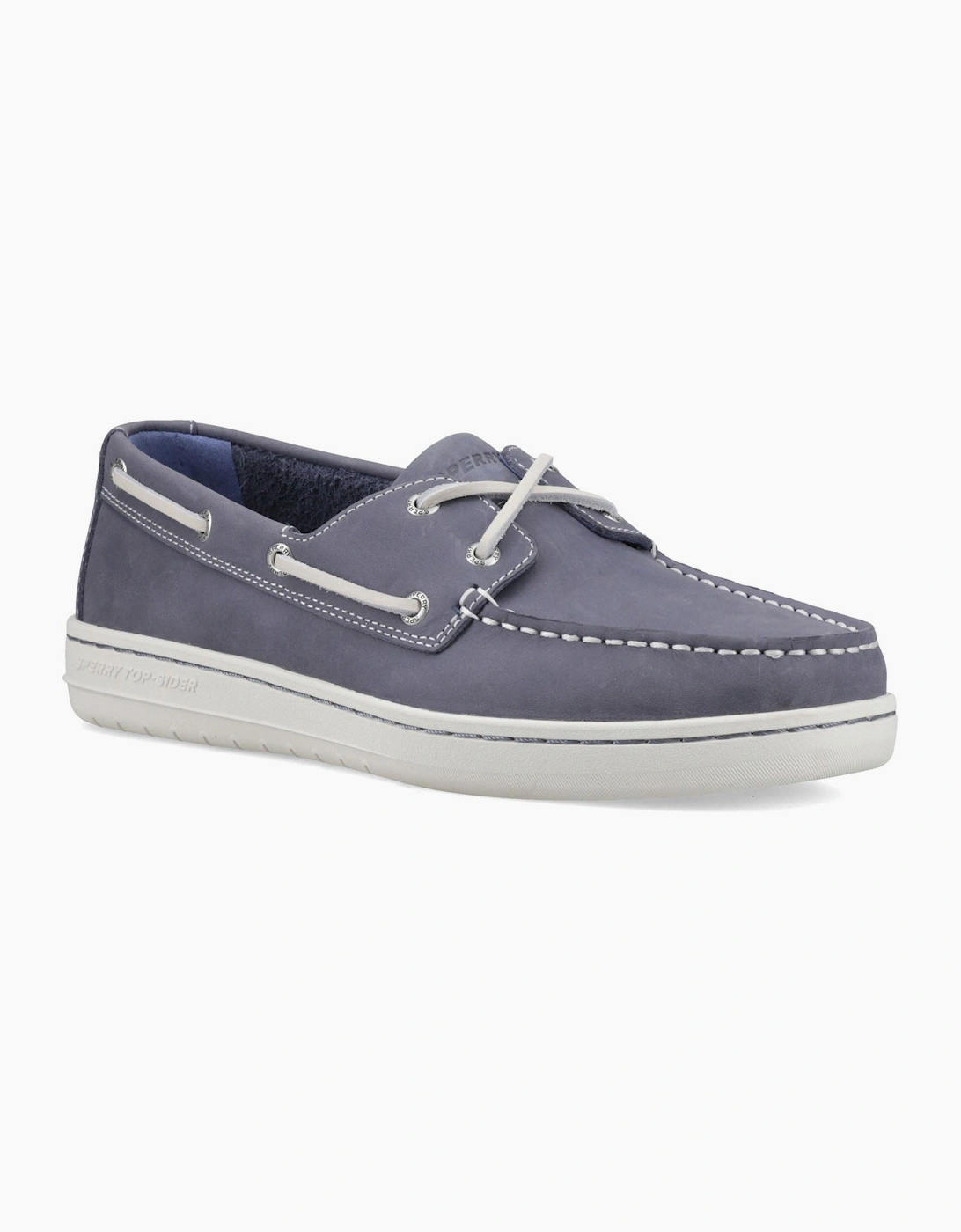 Sperry Strake 2-Eye Boat Leather Men's Navy Boat Shoes, 6 of 5