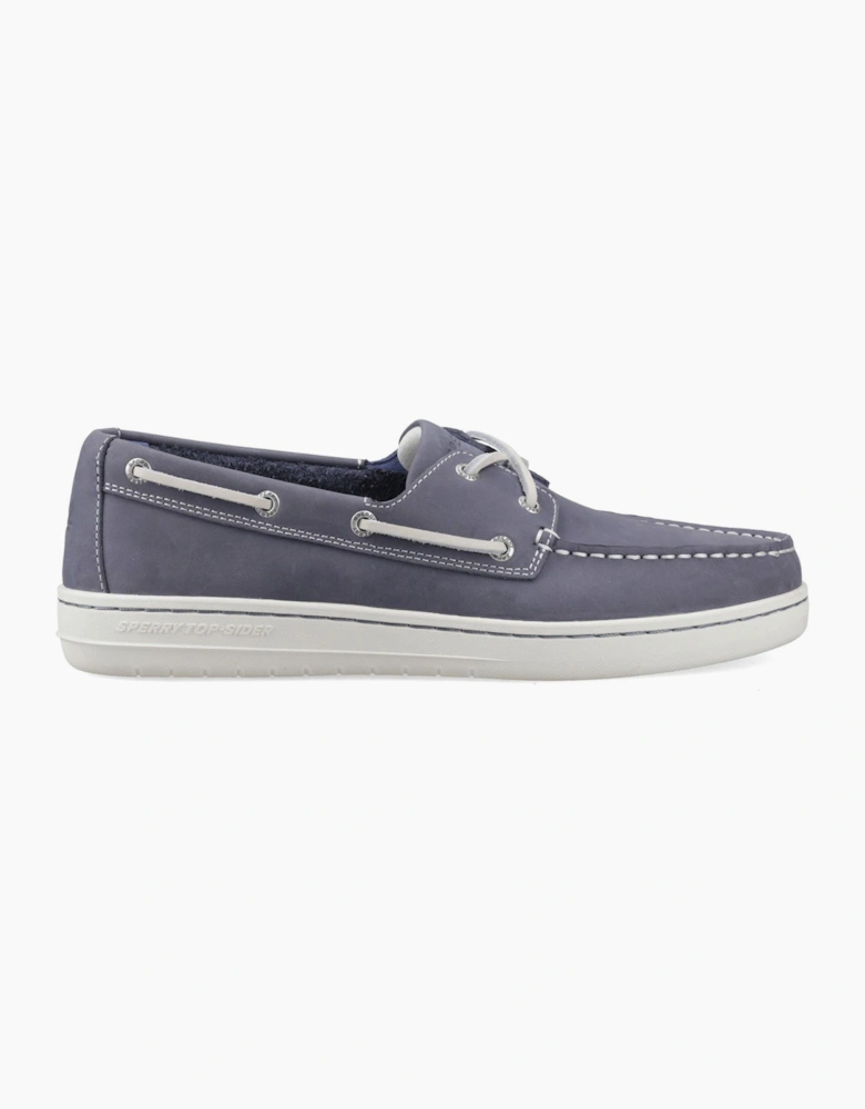 Sperry Strake 2-Eye Boat Leather Men's Navy Boat Shoes
