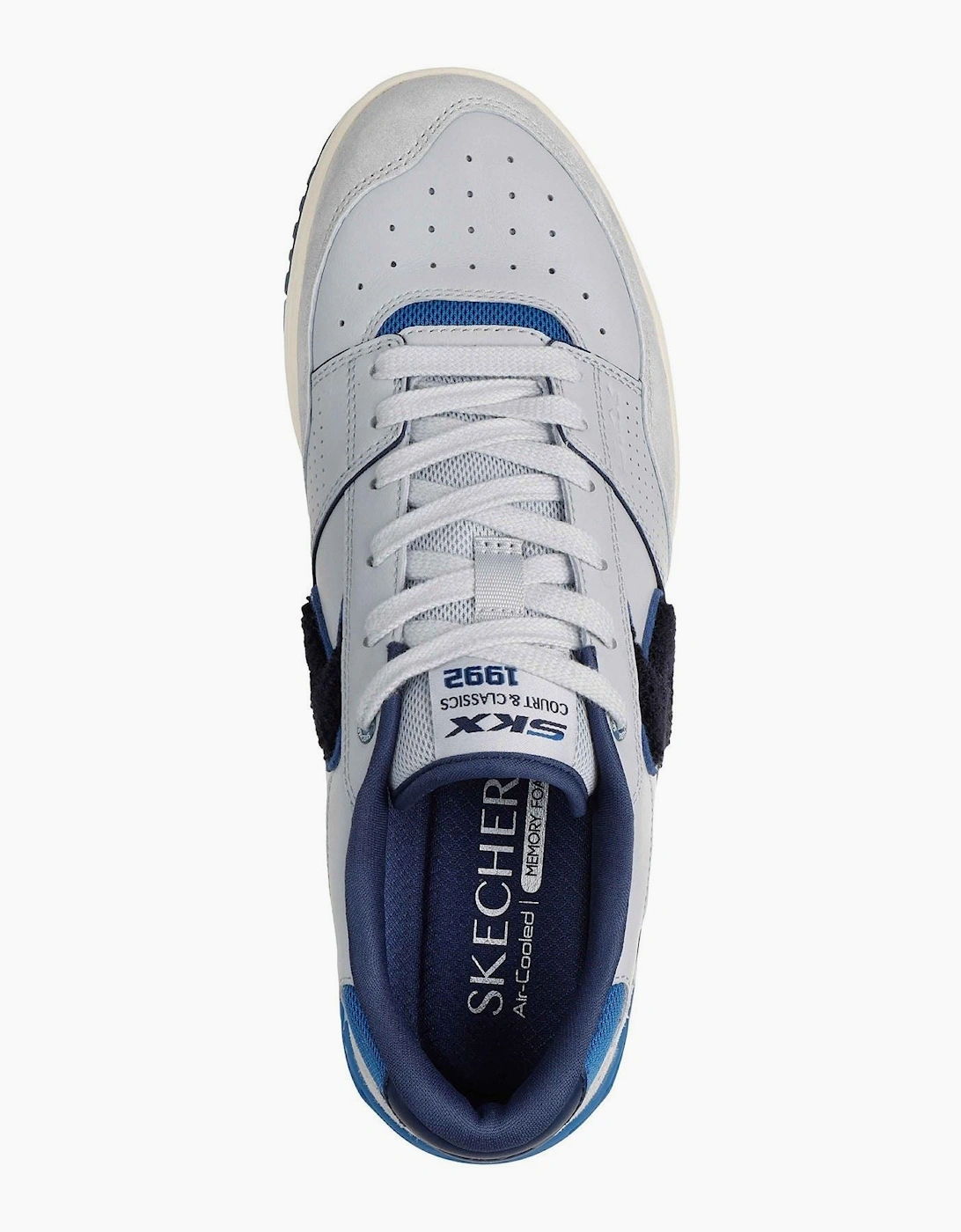 S-1992 Leather Men's Grey/Blue Standard Trainers