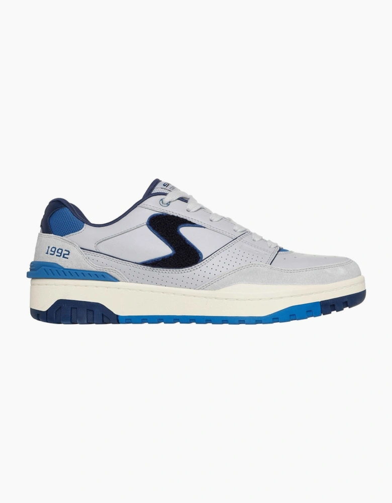 S-1992 Leather Men's Grey/Blue Standard Trainers