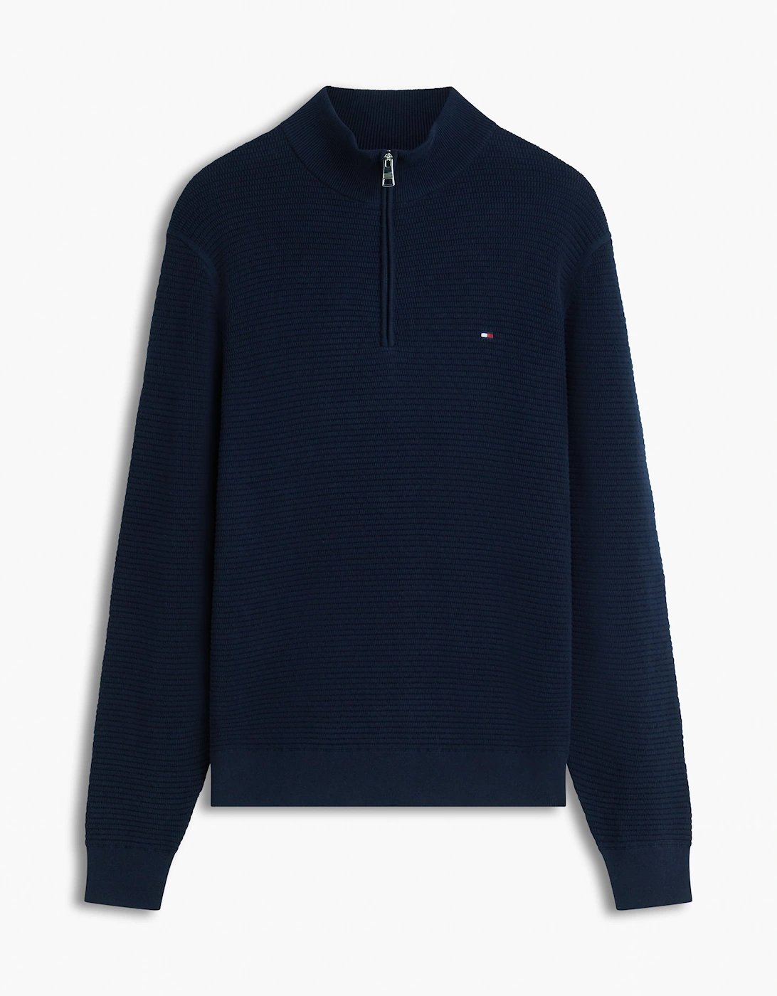 Seasonal Structure 1/4 Zip Mens Mock Neck Sweatshirt - Desert Sky