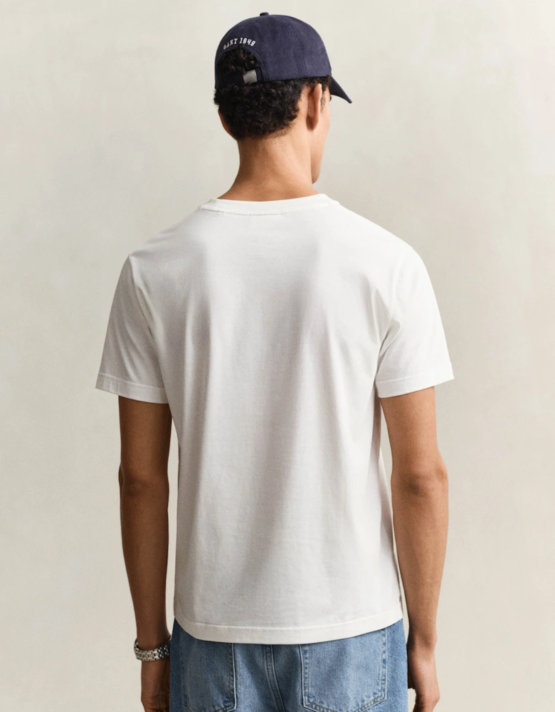 Mens Short Sleeve G-Badge T-Shirt - 433 Evening Blue