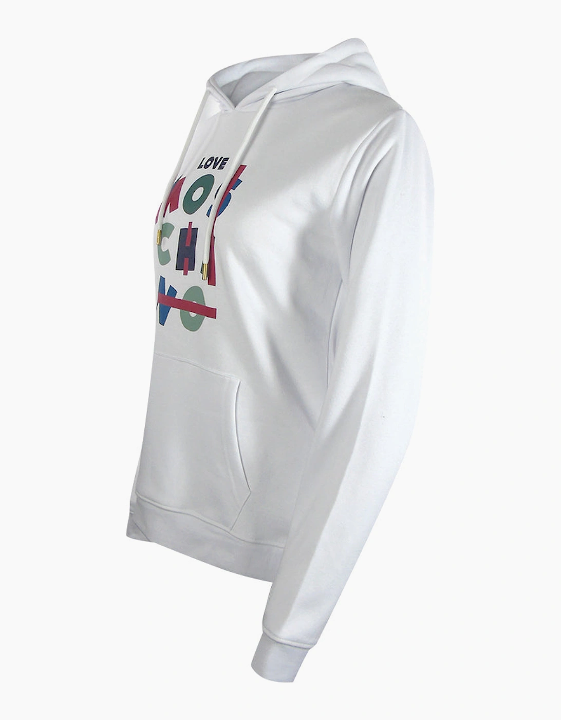 Jumble Logo White Hoodie