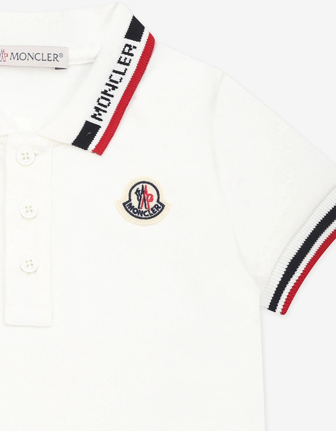 Enfant Baby Boys Logo Polo Shirt in White