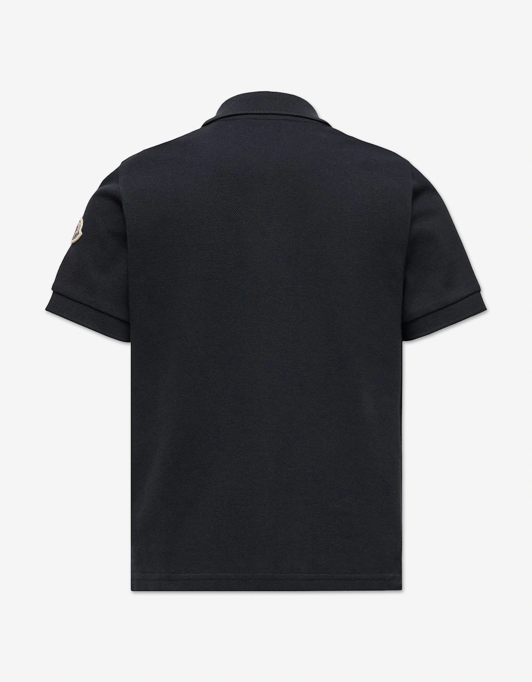 Enfant Boys Cotton Logo Polo Shirt in Black