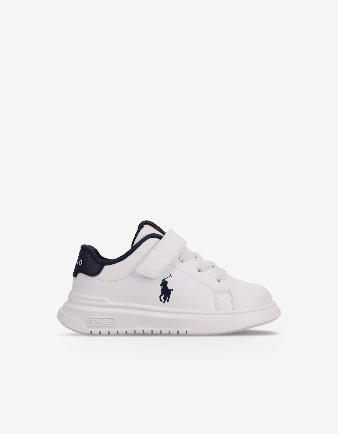 Ralph Lauren Girls White 'S Heritage Court Super Ps Trainers In  Size 24 Kids