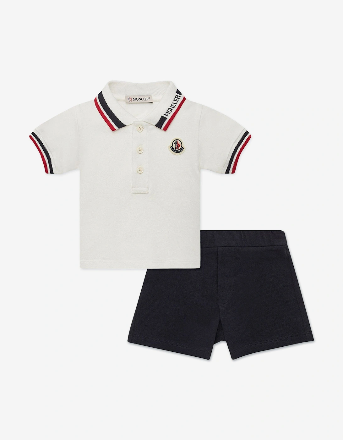 Enfant Baby Boys Polo Shirt and Shorts Set in White, 7 of 6