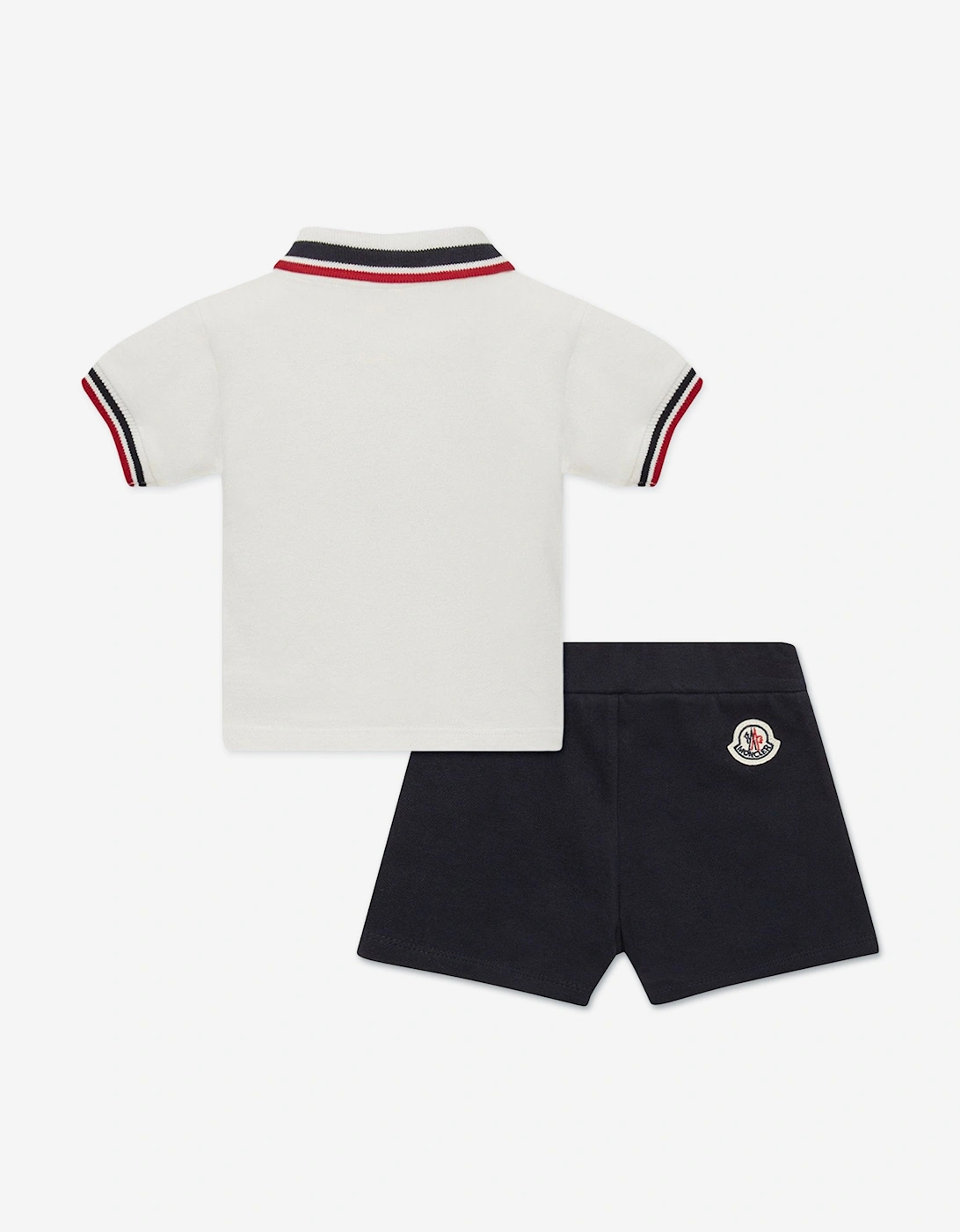 Enfant Baby Boys Polo Shirt and Shorts Set in White
