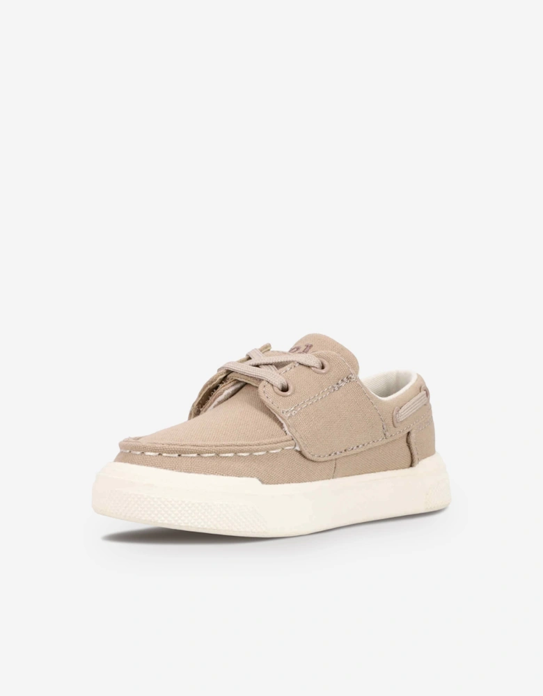 Boys Canvas Briar Boat EZ Shoes in Brown