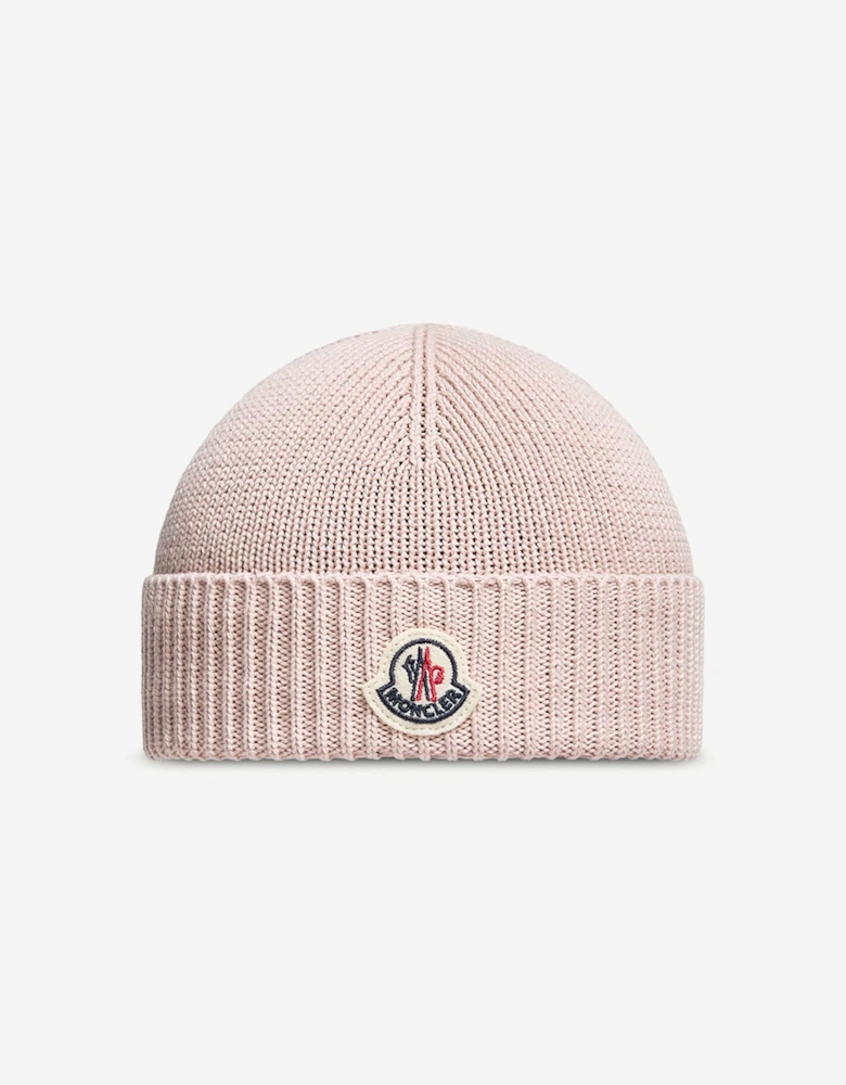 Enfant Baby Girls Logo Beanie Hat in Pink