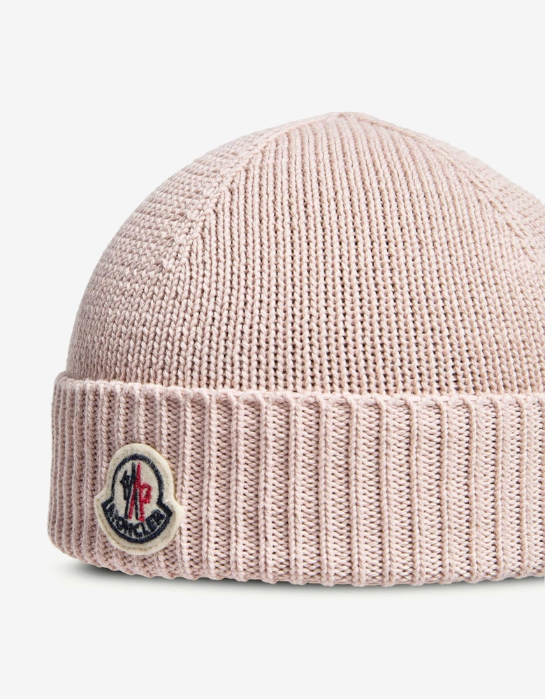 Enfant Baby Girls Logo Beanie Hat in Pink