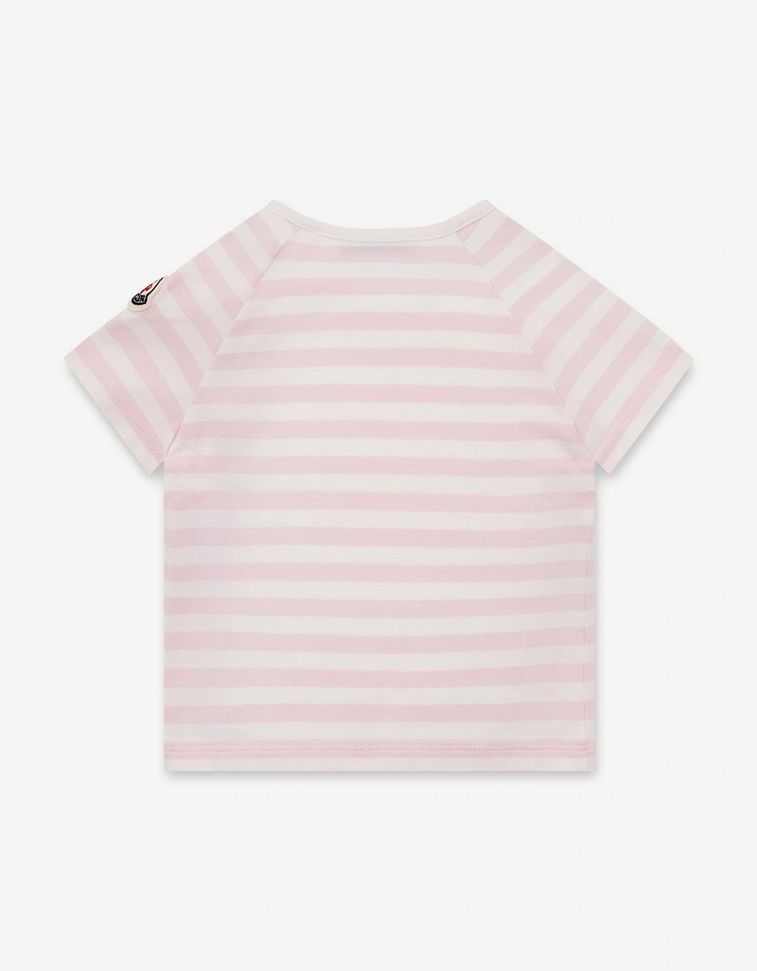 Enfant Baby Girls Striped T-Shirt in Pink