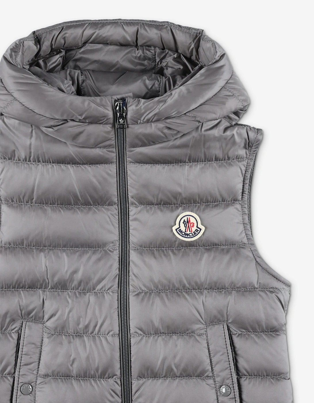 Enfant Boys Down Padded Uzay Gilet in Grey